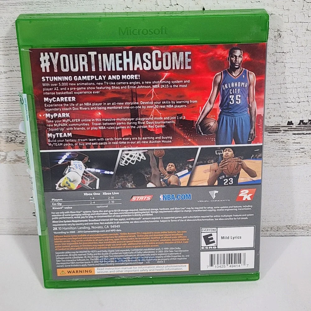 2K NBA‎ 2K15 Xbox One Kevin Durant Sports Basketball - Tested